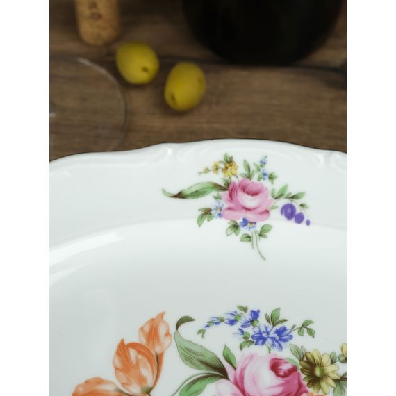 Блюдо овальное 33 см, серия Мейсенский букет, Repast, фото , изображение 4