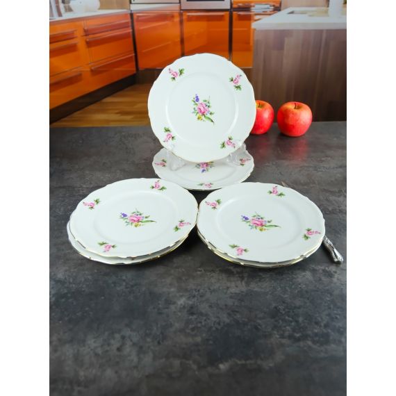 Набор из 6-ти тарелок плоских 21 см, серия Мейсенский букет, Repast, фото , изображение 6