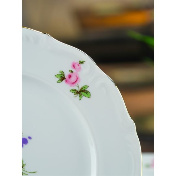 Набор из 6-ти тарелок плоских 21 см, серия Мейсенский букет, Repast, фото , изображение 9