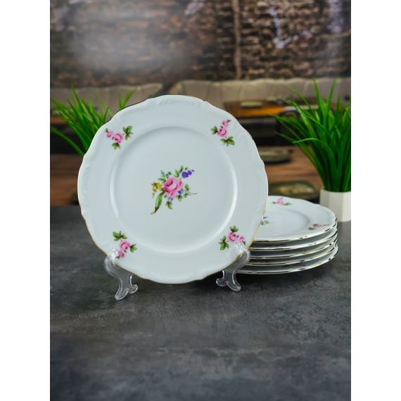 Набор из 6-ти тарелок плоских 21 см, серия Мейсенский букет, Repast, фото , изображение 10