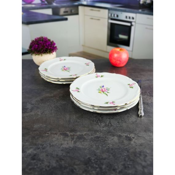 Набор из 6-ти тарелок плоских 21 см, серия Мейсенский букет, Repast, фото , изображение 15