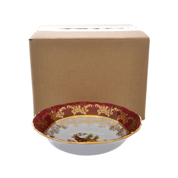 Набор из 6-ти салатников Охота красная 16 см, серия Мария Тереза, Repast, фото , изображение 5