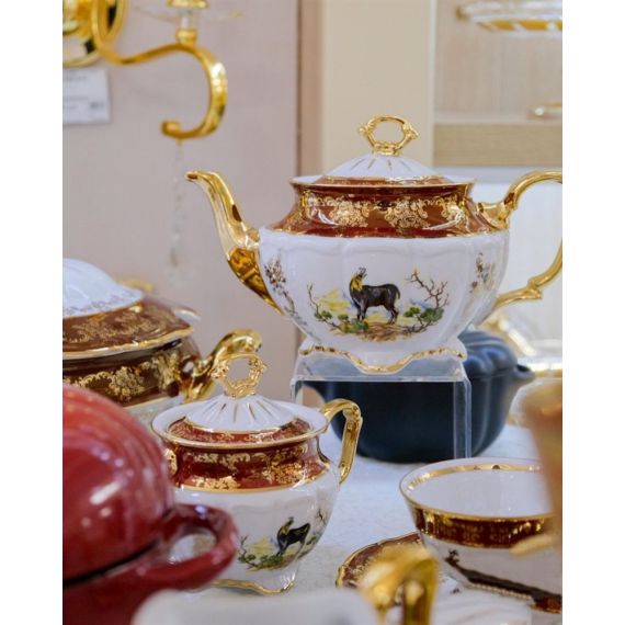 Сахарница Охота красная, серия Мария Тереза, Repast, фото , изображение 3