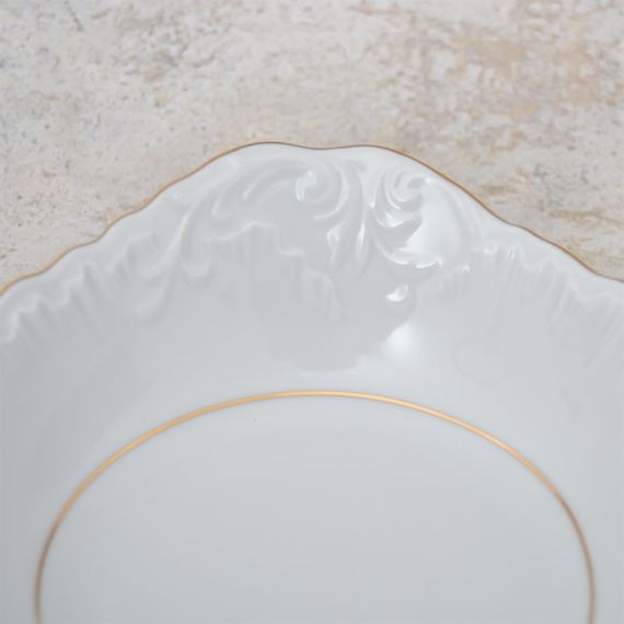 Набор из 6-ти салатников Rococo с золотой полосой 17 см, Repast, фото , изображение 3