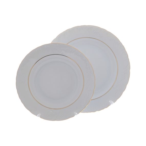 Столовый набор на 6 персон Rococo с золотой полосой, 25 предметов, Repast, фото , изображение 9