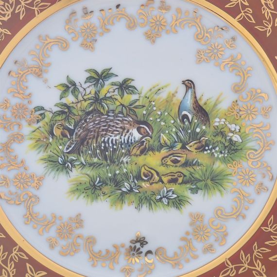 Набор из 6-ти тарелок Охота красная 17 см, серия Мария Тереза, Repast, фото , изображение 8