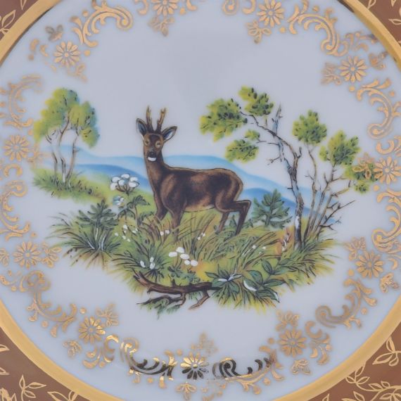 Набор из 6-ти тарелок Охота красная 17 см, серия Мария Тереза, Repast, фото , изображение 14