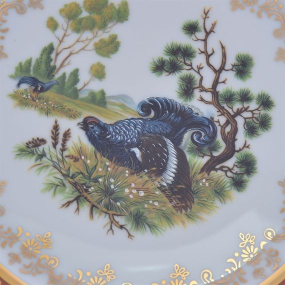 Набор из 6-ти тарелок Охота красная 21 см, серия Мария Тереза, Repast, фото , изображение 3