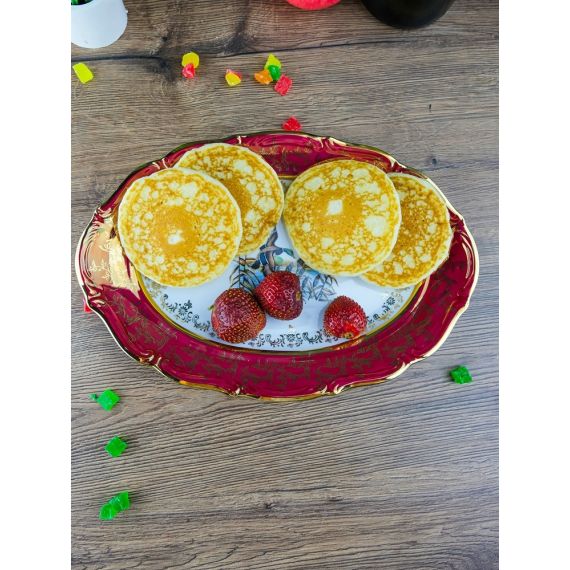 Блюдо овальное Охота красная 28 см, серия Мария Тереза, Repast, фото , изображение 3