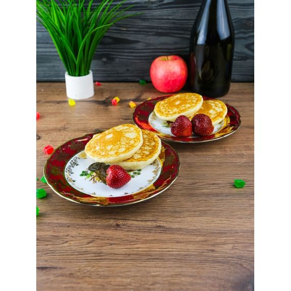 Набор из 6-ти тарелок Охота красная 19 см, серия Мария Тереза, Repast, фото , изображение 2