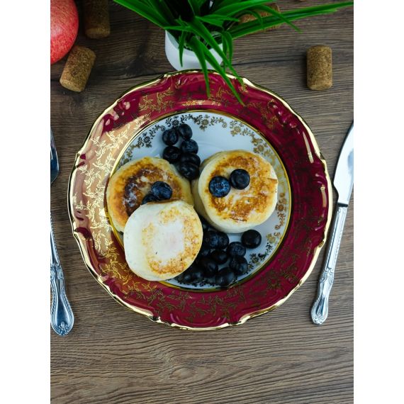 Набор из 6-ти глубоких тарелок Охота красная 23 см, серия Мария Тереза, Repast, фото , изображение 12