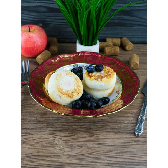 Набор из 6-ти глубоких тарелок Охота красная 23 см, серия Мария Тереза, Repast, фото , изображение 14