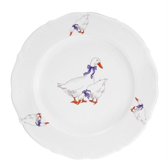 Блюдо круглое 32 см Гуси, Repast, фото , изображение 9