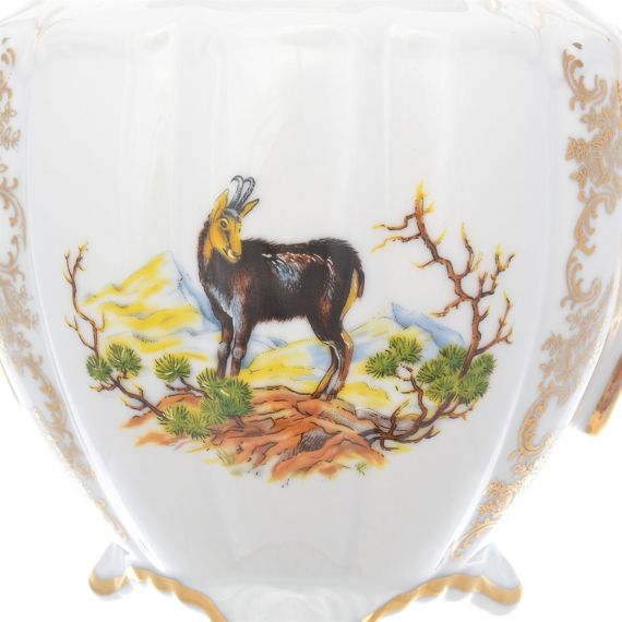 Кофейный сервиз на 6 персон Охота красная, серия Мария Тереза, 15 предметов, Repast, фото , изображение 3