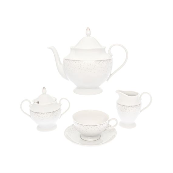 Чайный набор на 6 персон Жемчуг, 15 предметов, Repast, фото , изображение 3