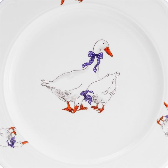 Блюдо круглое 32 см Гуси, Repast, фото , изображение 11