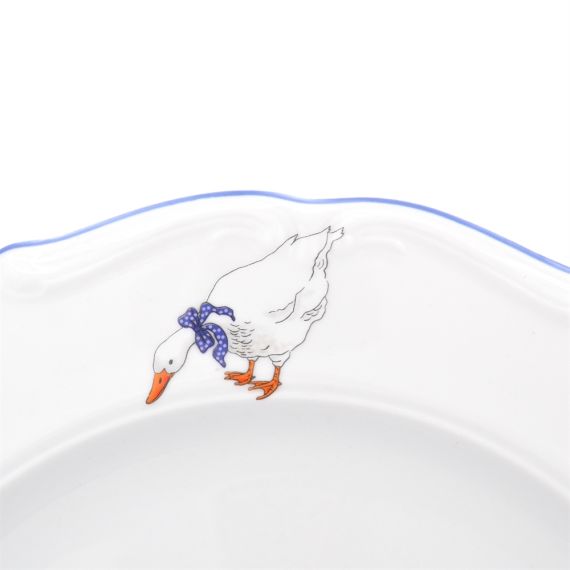 Блюдо круглое 32 см Гуси, Repast, фото , изображение 12