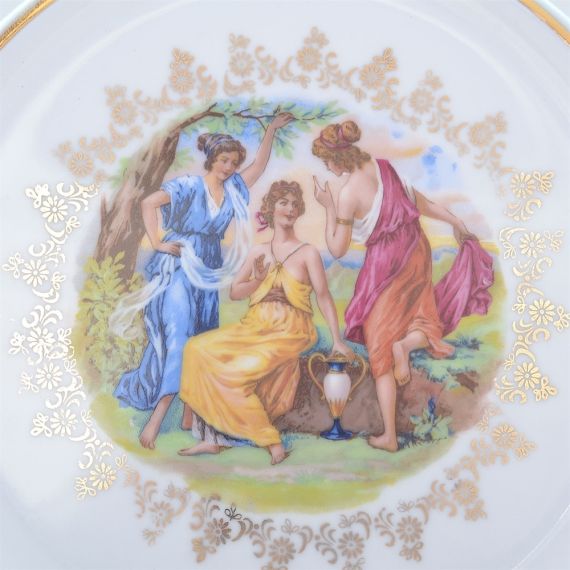 Набор из 6-ти тарелок Мадонна 27 см, перламутр, серия Мария Тереза, Repast, фото , изображение 2