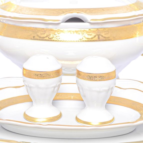 Столовый сервиз на 6 персон Матовая полоса, серия Мария Тереза, 28 предметов, Repast, фото , изображение 2