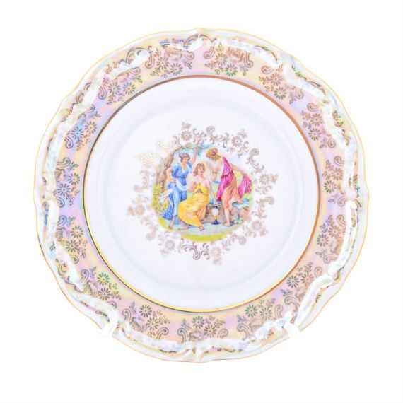 Набор из 6-ти тарелок Мадонна 19 см, перламутр, серия Мария Тереза, Repast, фото , изображение 17