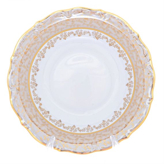 Салатник Бежевый лист 23 см,  серия Мария Тереза, Repast, фото , изображение 2
