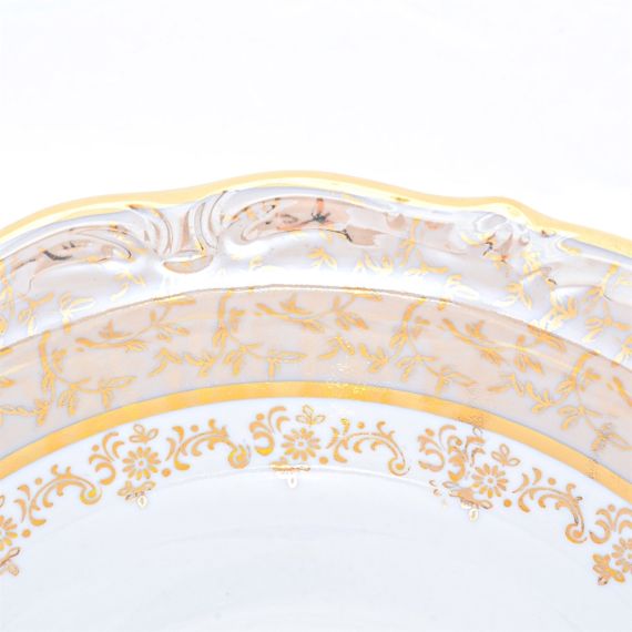 Салатник Бежевый лист 23 см,  серия Мария Тереза, Repast, фото , изображение 3