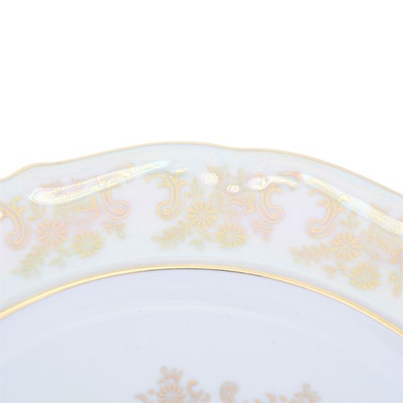 Набор из 6-ти тарелок Мадонна 27 см, перламутр, серия Мария Тереза, Repast, фото , изображение 3