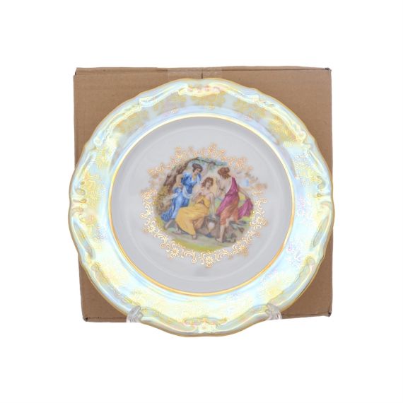 Набор из 6-ти тарелок Мадонна 21 см, перламутр, серия Мария Тереза, Repast, фото , изображение 24