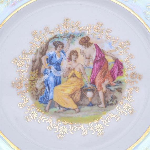 Набор из 6-ти тарелок Мадонна 21 см, перламутр, серия Мария Тереза, Repast, фото , изображение 21