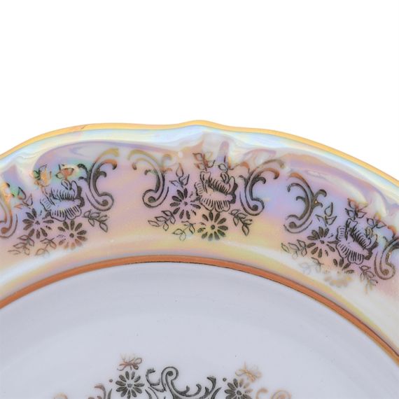 Набор из 6-ти тарелок Мадонна 21 см, перламутр, серия Мария Тереза, Repast, фото , изображение 22