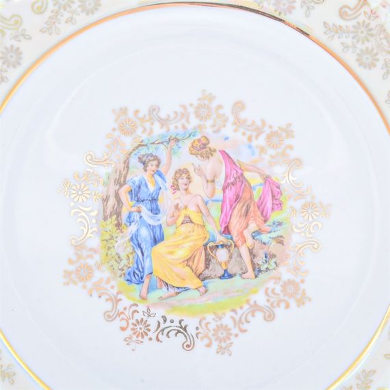 Набор из 6-ти тарелок Мадонна 25 см, перламутр, серия Мария Тереза, Repast, фото , изображение 17