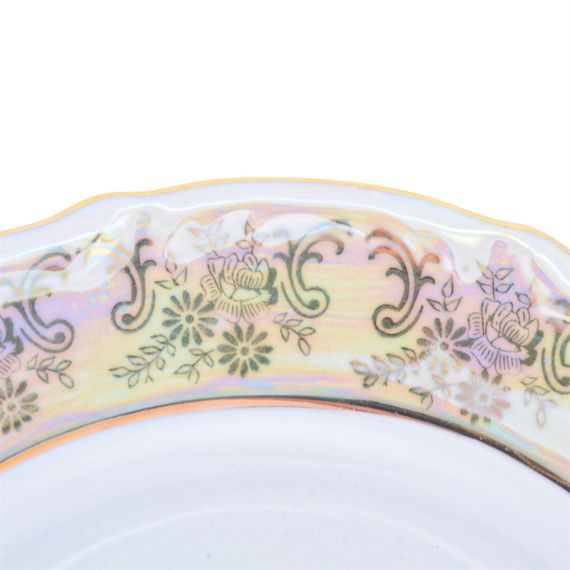 Набор из 6-ти тарелок Мадонна 25 см, перламутр, серия Мария Тереза, Repast, фото , изображение 18