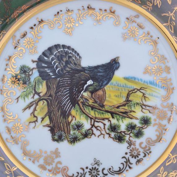 Набор из 6-ти тарелок Охота зеленая 17 см, серия Мария Тереза, Repast, фото , изображение 2