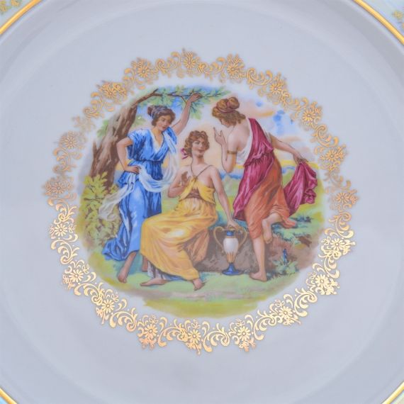 Блюдо круглое Мадонна 30 см, перламутр, серия Мария Тереза, Repast, фото , изображение 2