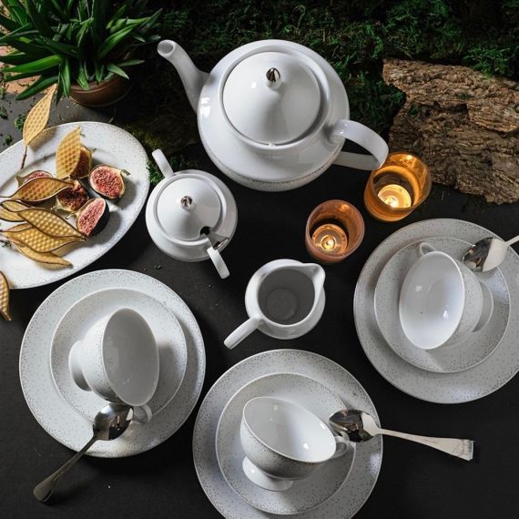 Чайный набор на 6 персон Жемчуг, 15 предметов, Repast, фото , изображение 5