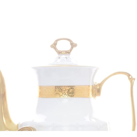 Кофейный сервиз на 6 персон Матовая полоса, серия Мария Тереза, 15 предметов, Repast, фото , изображение 2