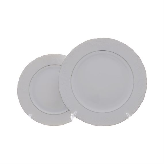 Столовый набор на 6 персон Rococo с платиновой полосой, 25 предметов, Repast, фото , изображение 10