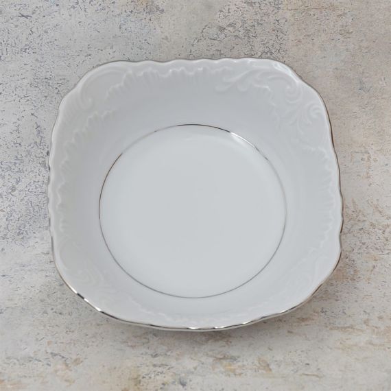 Набор из 6-ти салатников Rococo с платиновой полосой 17 см, Repast, фото , изображение 3