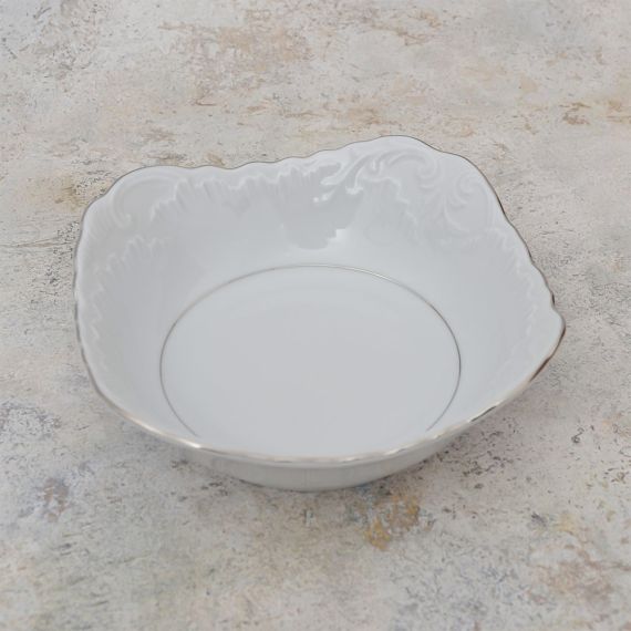 Набор из 6-ти салатников Rococo с платиновой полосой 17 см, Repast, фото , изображение 5