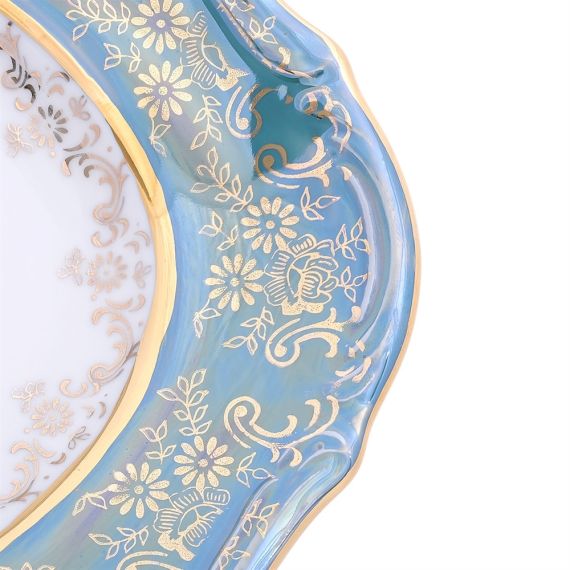 Блюдо овальное Охота зеленая 29 см, серия Мария Тереза, Repast, фото , изображение 6