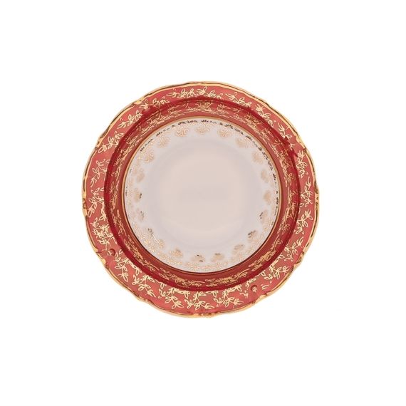 Набор из 6-ти салатников Красный лист 15,5 см, серия Мария Тереза, Repast, фото , изображение 3