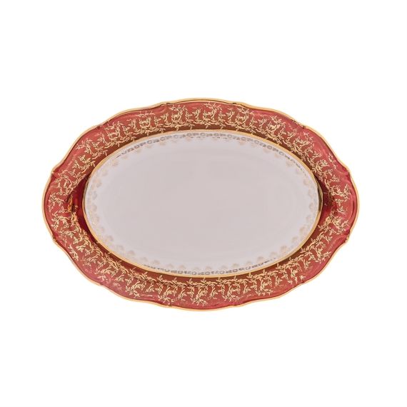 Столовый сервиз  на 6 персон Красный лист, серия Мария Тереза, 28 предметов, Repast, фото , изображение 2