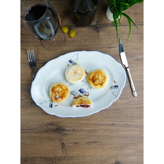 Блюдо овальное 33 см Гуси, Repast, фото , изображение 5