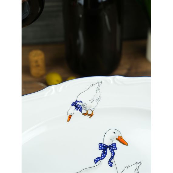 Блюдо овальное 33 см Гуси, Repast, фото , изображение 6