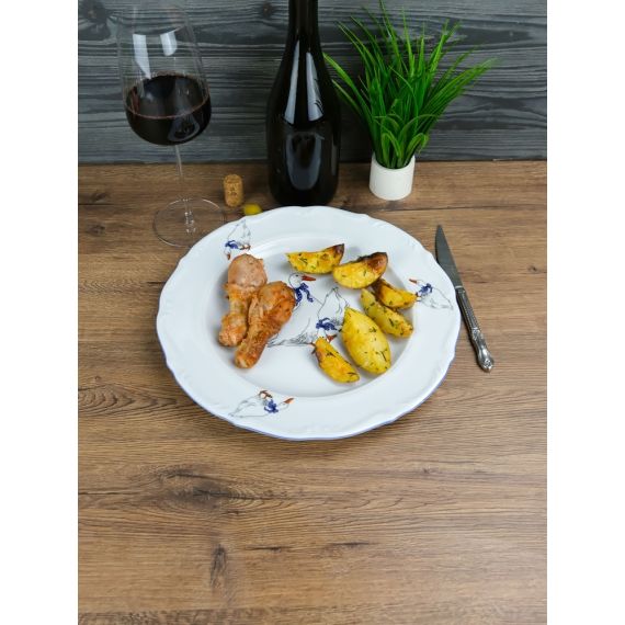 Блюдо круглое 32 см Гуси, Repast, фото , изображение 16