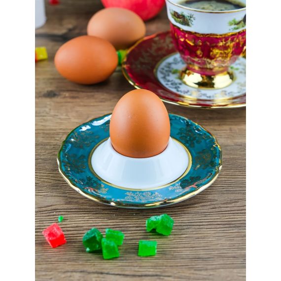 Подставка под яйцо Охота зеленая 12*4 см, серия Мария Тереза, Repast, фото , изображение 2