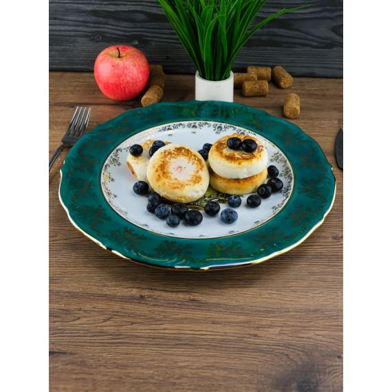 Блюдо круглое Охота зеленая 33 см, серия Мария Тереза, Repast, фото , изображение 6
