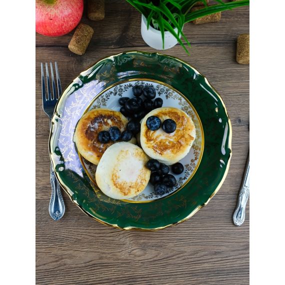 Набор из 6-ти глубоких тарелок Охота зеленая 22,5 см, серия Мария Тереза, Repast, фото , изображение 2