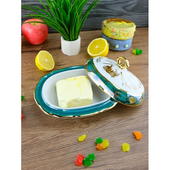 Масленка Охота зеленая, серия Мария Тереза, Repast, фото , изображение 3