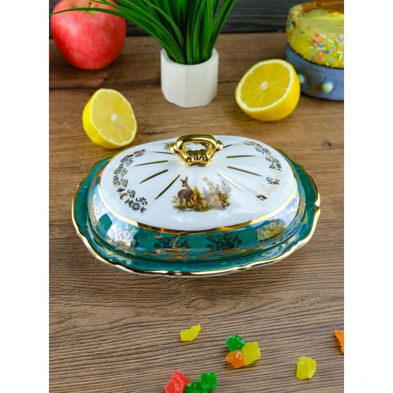 Масленка Охота зеленая, серия Мария Тереза, Repast, фото , изображение 4